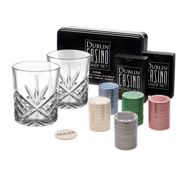 Godinger Silver Art Co Dublin Crystal Casino Poker Set & Reviews Wayfair